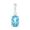 Thumbnail Image 0 of Swiss Blue Topaz Birthstone Pendant Sterling Silver