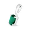 Thumbnail Image 2 of Lab-Created Emerald Birthstone Pendant 10K White Gold