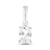 Thumbnail Image 0 of White Lab-Created Sapphire Birthstone Pendant 10K White Gold