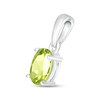 Thumbnail Image 2 of Peridot Birthstone Pendant 10K White Gold
