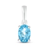 Thumbnail Image 0 of Swiss Blue Topaz Birthstone Pendant 10K White Gold