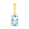 Thumbnail Image 1 of Aquamarine Birthstone Pendant 10K Yellow Gold