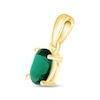 Thumbnail Image 2 of Lab-Created Emerald Birthstone Pendant 10K Yellow Gold