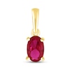 Thumbnail Image 1 of Lab-Created Ruby Birthstone Pendant 10K Yellow Gold