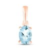 Thumbnail Image 0 of Aquamarine Birthstone Pendant 10K Rose Gold