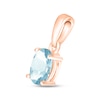 Thumbnail Image 1 of Aquamarine Birthstone Pendant 10K Rose Gold