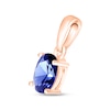 Thumbnail Image 2 of Blue Lab-Created Sapphire Birthstone Pendant 10K Rose Gold