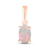 Thumbnail Image 0 of Lab-Created Opal Birthstone Pendant 10K Rose Gold