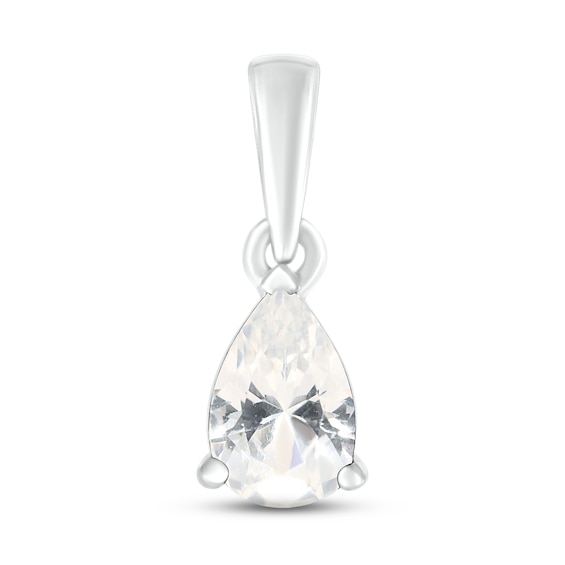Lab-Created Sapphire Birthstone Pendant Sterling Silver