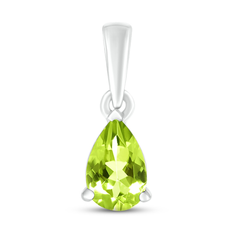 Main Image 1 of Peridot Birthstone Pendant Sterling Silver