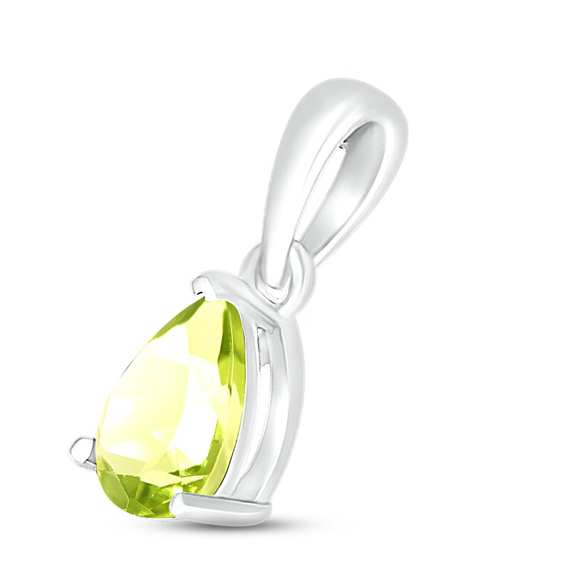 Main Image 2 of Peridot Birthstone Pendant Sterling Silver