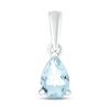 Thumbnail Image 1 of Aquamarine Birthstone Pendant 10K White Gold
