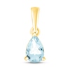 Thumbnail Image 1 of Aquamarine Birthstone Pendant 10K Yellow Gold