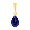 Thumbnail Image 1 of Blue Lab-Created Sapphire Birthstone Pendant 10K Yellow Gold