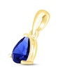Thumbnail Image 1 of Blue Lab-Created Sapphire Birthstone Pendant 10K Yellow Gold
