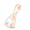 Thumbnail Image 1 of White Lab-Created Sapphire Birthstone Pendant 10K Rose Gold