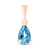 Thumbnail Image 1 of Swiss Blue Topaz Birthstone Pendant 10K Rose Gold