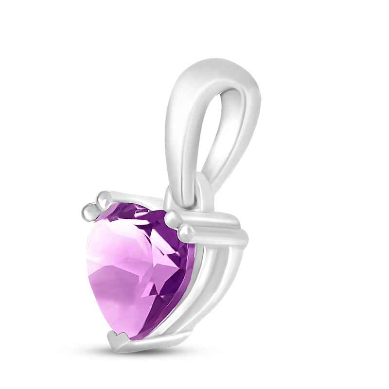 Main Image 2 of Amethyst Birthstone Pendant Sterling Silver