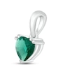 Thumbnail Image 2 of Lab-Created Emerald Birthstone Pendant Sterling Silver