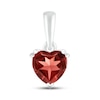 Thumbnail Image 1 of Garnet Birthstone Pendant 10K White Gold
