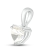 Thumbnail Image 2 of White Lab-Created Sapphire Birthstone Pendant 10K White Gold