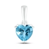 Thumbnail Image 0 of Swiss Blue Topaz Birthstone Pendant 10K White Gold