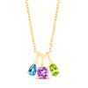 Thumbnail Image 2 of Garnet Birthstone Pendant 10K Yellow Gold