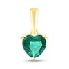 Thumbnail Image 1 of Lab-Created Emerald Birthstone Pendant 10K Yellow Gold