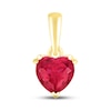 Thumbnail Image 0 of Lab-Created Ruby Birthstone Pendant 10K Yellow Gold