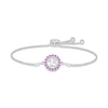 Thumbnail Image 1 of Amethyst Quinceañera Birthstone Bolo Bracelet Sterling Silver 9.5&quot;