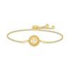 Thumbnail Image 1 of Citrine Quinceañera Birthstone Bolo Bracelet 10K Yellow Gold 9.5&quot;