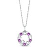 Thumbnail Image 1 of Amethyst &quot;15 Años&quot; Birthstone Necklace Sterling Silver 18&quot;
