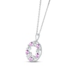 Thumbnail Image 2 of Amethyst &quot;15 Años&quot; Birthstone Necklace 10K White Gold 18&quot;