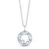 Thumbnail Image 0 of Aquamarine "15 Años" Birthstone Necklace 10K White Gold 18"