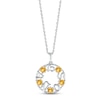 Thumbnail Image 0 of Citrine "15 Años" Birthstone Necklace 10K White Gold 18"