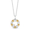Thumbnail Image 0 of Citrine "15 Años" Birthstone Necklace 10K White Gold 18"