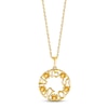 Thumbnail Image 1 of Citrine &quot;15 Años&quot; Birthstone Necklace 10K Yellow Gold 18&quot;