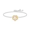 Thumbnail Image 1 of Amethyst Quinceañera Bolo Bracelet Sterling Silver & 10K Yellow Gold