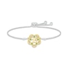 Thumbnail Image 1 of Peridot Quinceañera Bolo Bracelet Sterling Silver & 10K Yellow Gold
