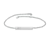 Thumbnail Image 1 of Diamond Initial Bar Bracelet 10K White Gold 7.25&quot;