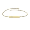 Thumbnail Image 0 of Diamond Initial Bar Bracelet 10K Yellow Gold 7.25"