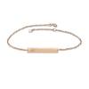 Thumbnail Image 1 of Diamond Initial Bar Bracelet 14K Rose Gold 7.25&quot;