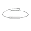 Thumbnail Image 1 of Diamond Initial Bar Bracelet Sterling Silver 7.25&quot;
