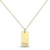 Thumbnail Image 1 of Diamond Name Dog Tag Necklace 10K Yellow Gold 18&quot;