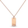 Thumbnail Image 1 of Diamond Name Dog Tag Necklace 14K Rose Gold 18&quot;