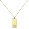 Thumbnail Image 0 of Diamond Name Dog Tag Necklace 14K Yellow Gold 18"