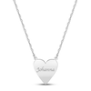 Thumbnail Image 0 of Heart Name Necklace 10K White Gold 18"