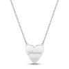 Thumbnail Image 1 of Heart Name Necklace 10K White Gold 18&quot;