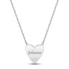 Thumbnail Image 0 of Heart Name Necklace 14K White Gold 18"