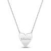 Thumbnail Image 1 of Heart Name Necklace Sterling Silver 18&quot;